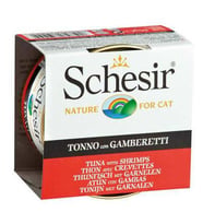 Schesir Ton Balıklı Karidesli Jöleli Kedi Konservesi 85 Gr