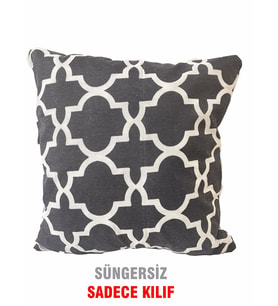 Kırlent Yastık Kılıfı Vip Kılıf 1 ADET-43x43 CM(BÜYÜK KARAÇATI)