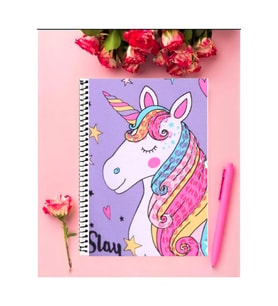Unicorn Defter 1 Adet Özel Tasarım A4 Boyutu 21*29 Cm Telli Kareli