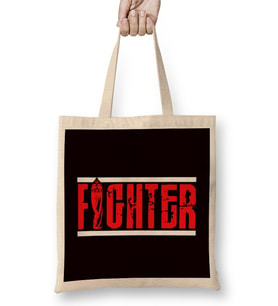 Kickboxer Girl Fighter Kickboxing Fighting MMA Martial Arts Bez Çanta Uzun Saplı
