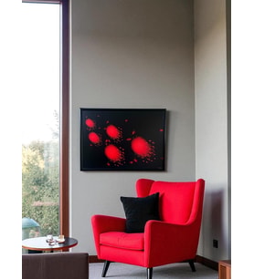 Dekoratif Soyut Tablo 50 x 70 cm CAN103 - Ev - Otel - Ofis - Hastahane - Kafe - Restourant Dekorasyonu
