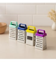 Mini Metal Sarımsak Rendesi (Plastik Saplı, Mıknatıslı)