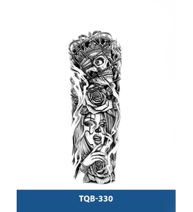 TQB-330 KRAL VE KADIN DESEN GEÇİCİ KOL DÖVMESİ-TATTO