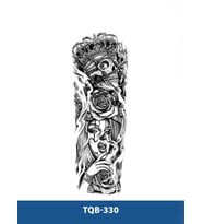 TQB-330 KRAL VE KADIN DESEN GEÇİCİ KOL DÖVMESİ-TATTO