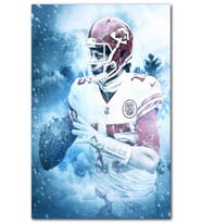 Cakatablo Patrick Mahomes Kansas City Mavi Fon MDF Tablo