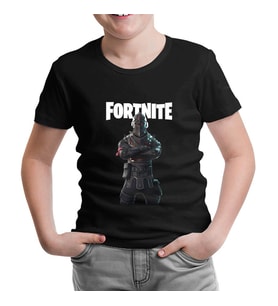 Fortnite - Chevalier Siyah Çocuk Tshirt