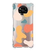 Xiaomi Poco X3 Köşe Korumalı Antişok Kapak Grunge Tasarımlı Şeffaf Silikon Kılıf