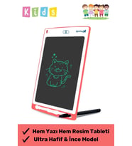 Premium Lcd Ekranlı Kalemli Dijital Çizim Tableti Yazı Tahtası Boyama Resim Akıllı Tablet 8,5 Inç