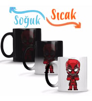Deadpool Kid Sihirli Kupa Bardak Porselen