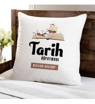 Kişiye Özel Tarih Öğretmeni Temalı Yastık