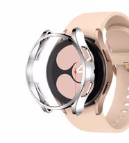 Microsonic Samsung Galaxy Watch 4 40mm Kılıf 360 Full Round Soft Silicone Gümüş