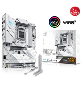 ASUS ROG STRIX B850-A GAMING WIFI7 NEO DDR5 HDMI DP PCIE 5.0 AM5 mATX BEYAZ