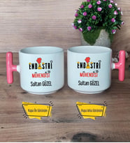 Endüstri Mühendisi Kupa Bardak T Pembe Kulplu Mühendisler Günü Hediyesi