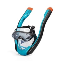 Bestway Hydro-Pro Flowtech Full-Face Tam Yüz Maske Şnorkel Set Yeşil-S-M