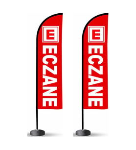 Eczane Reklam 2li Bayrak Paketi