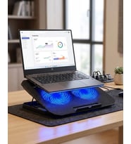 Notebook Soğutucu Fanlı Stand USB Portlu 8 Kademe Laptop Sehpası