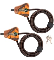 Master Lock Kablo Kilidi, Python Ayarlanabilir Anahtarlı Kablo Kilidi, 6 Ft Uzun, Siyah, 2'Li Paket
