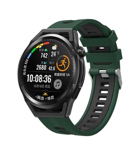 Samsung Gear S3 Uyumlu KRD-55 Uyumlu Kordon Silikon Çift Renkli Sportif KRD-55 Kayış