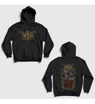 Presmono Unisex Siyah La France Des Maudits Seth Sırt Baskılı Kapüşonlu Sweatshirt 543608tt