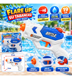 19 cm Su Tabancası Mavi - Beyaz