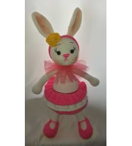 Süslü Sevimli Tavşan Amigurumi Organik Oyuncak