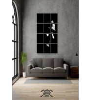 12 parça Puzzle Atatürk ATAM Çerçeve Görünümlüı Mdf tablo Duvar Süsü Hediyelik Eşya
