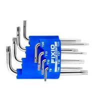 Fixio Torx Alyan Anahtar Takımı - Kısa - 8 Parça Tork Allen (Mavi)