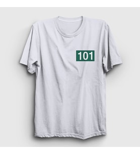 Presmono Unisex Beyaz Jang Deok Su 101 Squid Game T-Shirt 260640tt (Beyaz)