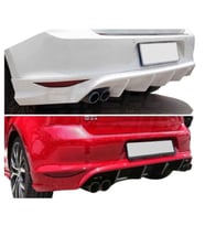 Vw Golf 7 Oettinger Arka Ek Plastik Siyah Difüzör 2012 2013 2014 2015 2016 Arka-difizör-bodykit-ek