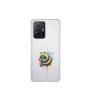 Xiaomi Mi 11T Pro ile uyumlu Splash arı tasarımlı şeffaf silikon kılıf