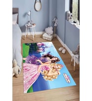 Dijital Baskılı Kaymaz Taban Yıkanabilir Kolay Temizlenir Modern Çocuk Odası Halısı NDÇ-HT-1039 (Çok Renkli)