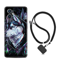 Tecno Spark 9 Pro Kılıf Silikon Boyun Askılı İpli Desenli Silikon Dog Eyes 1761