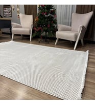 Hoom Rugs Gusto 1065A Gri Krem Modern Halı (Koyu Gri - Krem)