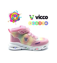 Vicco Poni 946.B25K.430 Anatomik Taban Işıklı Kız Çocuk Bot Pembe 22-25
