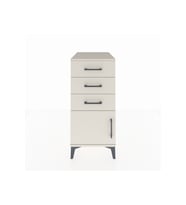 Kronos Komodin 3 Çekmeceli Tek Kapaklı 44x59x96 Aytaşı-Aytaşı