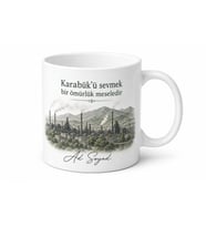 Karabük Memleket Temalı Kişiye Özel Baskılı Kupa Bardak Hediye