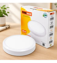 Northcity 20W LED Sıva Üstü Yuvarlak Armatür 6500K 1800lm Beyaz Metal