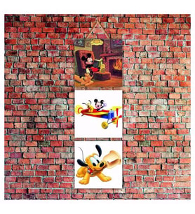 Cakatablo Mickey Mouse Baskılı  3-Parça MDF Tablo