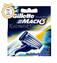 Gillette Mach3 Bıçak 2 li Yedek