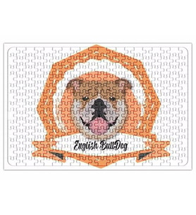 Bulldogue Coleçao Raças Pug Köpek Puzzle 240 Parça Yapboz