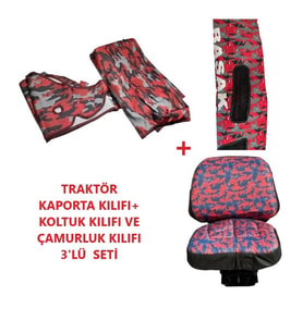 Başak 2060 BB-2080 BB Traktör Kılıfı Branda 2022 ve Öncesi (A.Kırmızı)