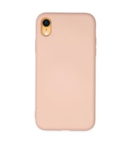 iPhone Xr Kılıf Nano İçi Kadife Silikon - Pudra