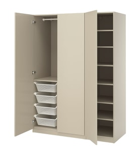 Gardırop, Bej, 150x60x201 cm