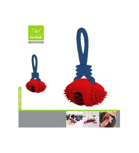Nunbell Köpek Oyuncağı İpli Dikenli Top