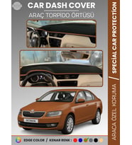 SKODA OCTAVIA A7 (2013-2019) Torpido Örtüsü Ön Göğüs Halı Torpido Koruma Tam Uyum Kaymaz UV Koruma