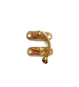 Yay Gözü, Ahşap Kutu Klipsi - Küçük 28x33 Mm, Sarı, 100 Adet