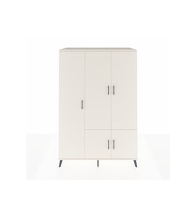 Kronos Dolap 7 Raflı 5 Kapaklı Tek Askılı 132x59x195 Aytaşı-Aytaşı/Antrasit