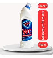 Birka WC Tuvalet ve Pisuvar Temizleyici 15 Adet x 750 ml - Güçlü Pas ve Kireç Çözücü