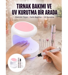 Tırnak Matkabı ve LED Oje Kurutucu 2’li Profesyonel Bakım Seti Yeni Nesil
