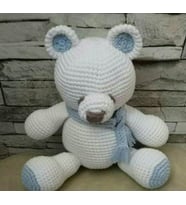 Uykucu Ayıcık Amigurumi Organik Oyuncak